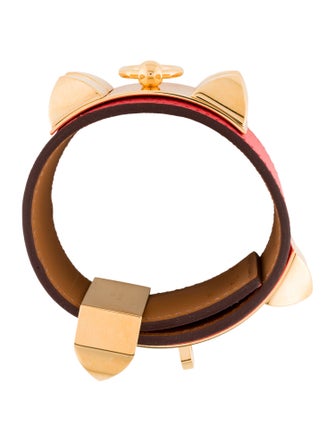 Hermès Leather Collier de Chien Wrap Bracelet
