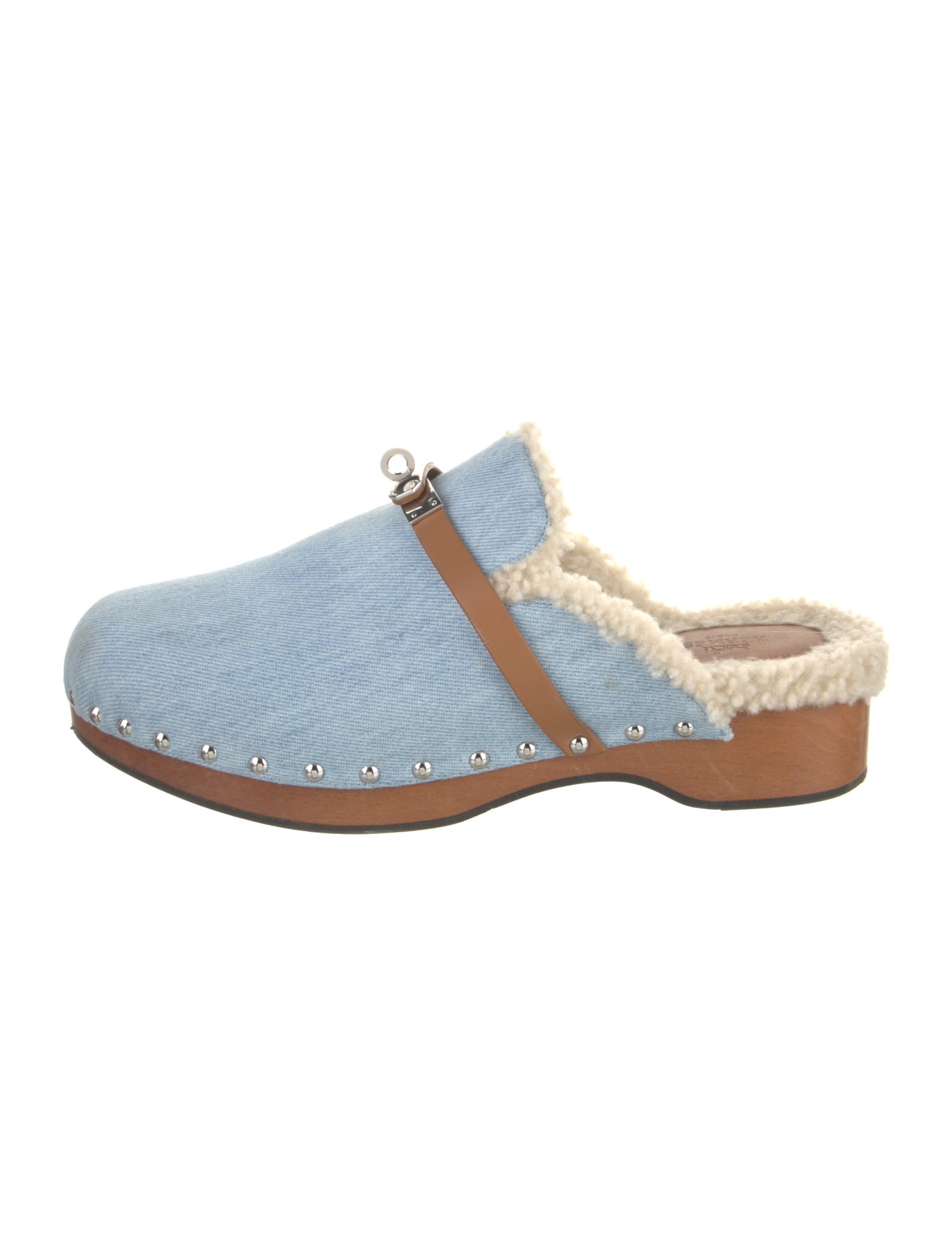 Hermès Carlotta Denim Mules