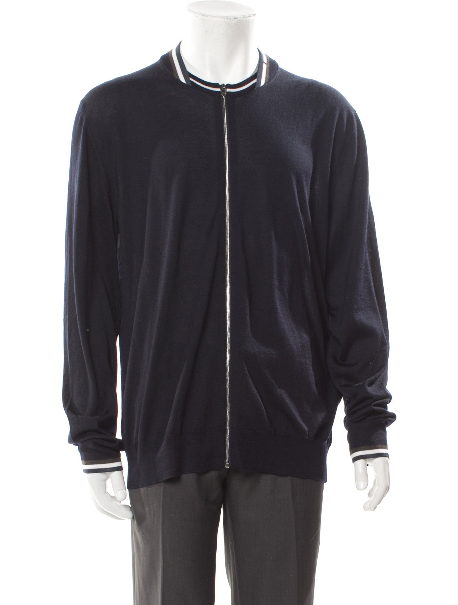 Hermès Cashmere Striped Cardigan