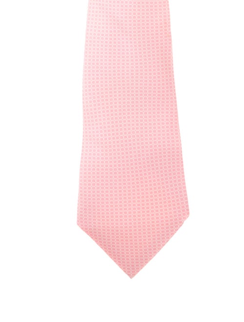 Hermès pattern silk tie