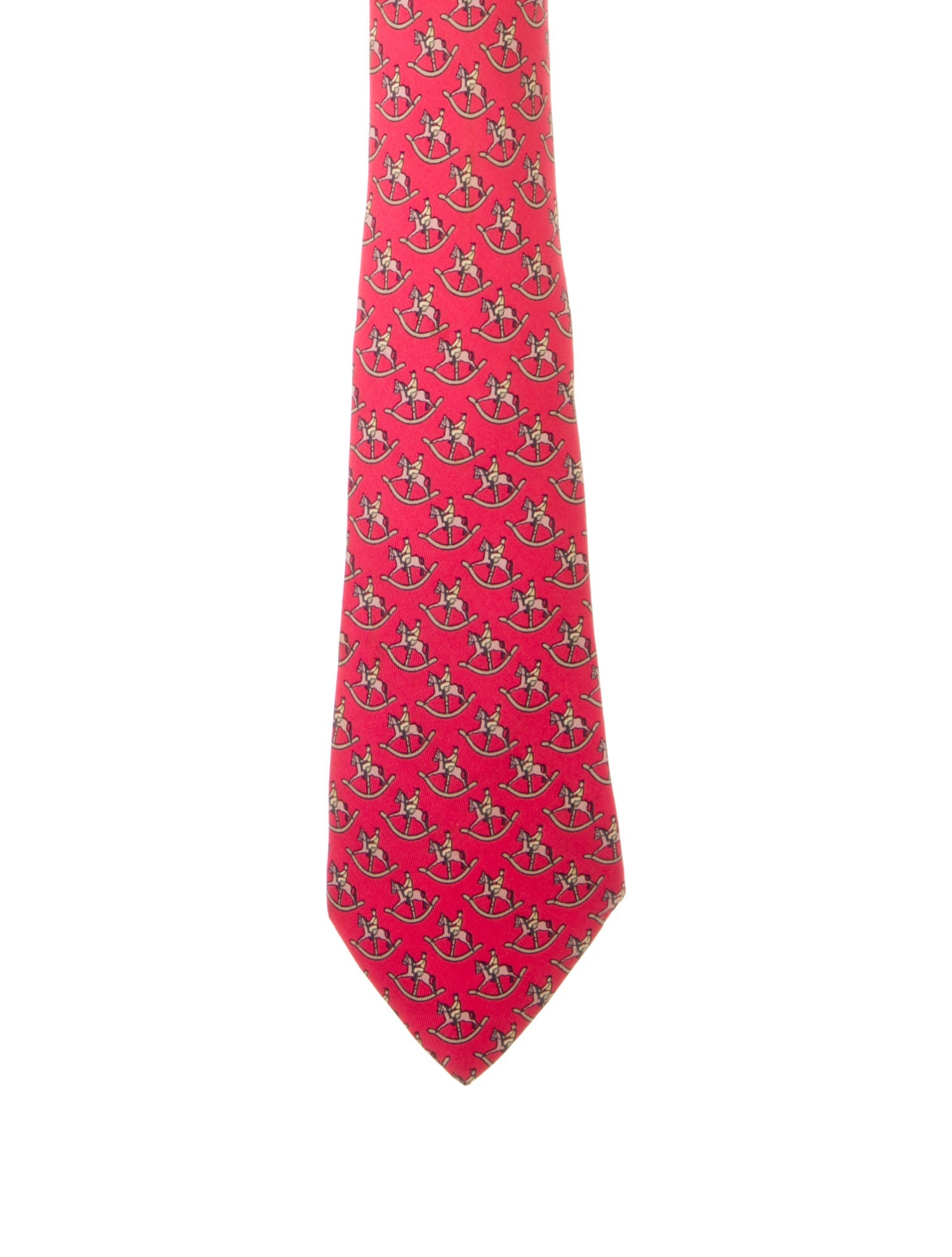 Hermès pattern silk tie