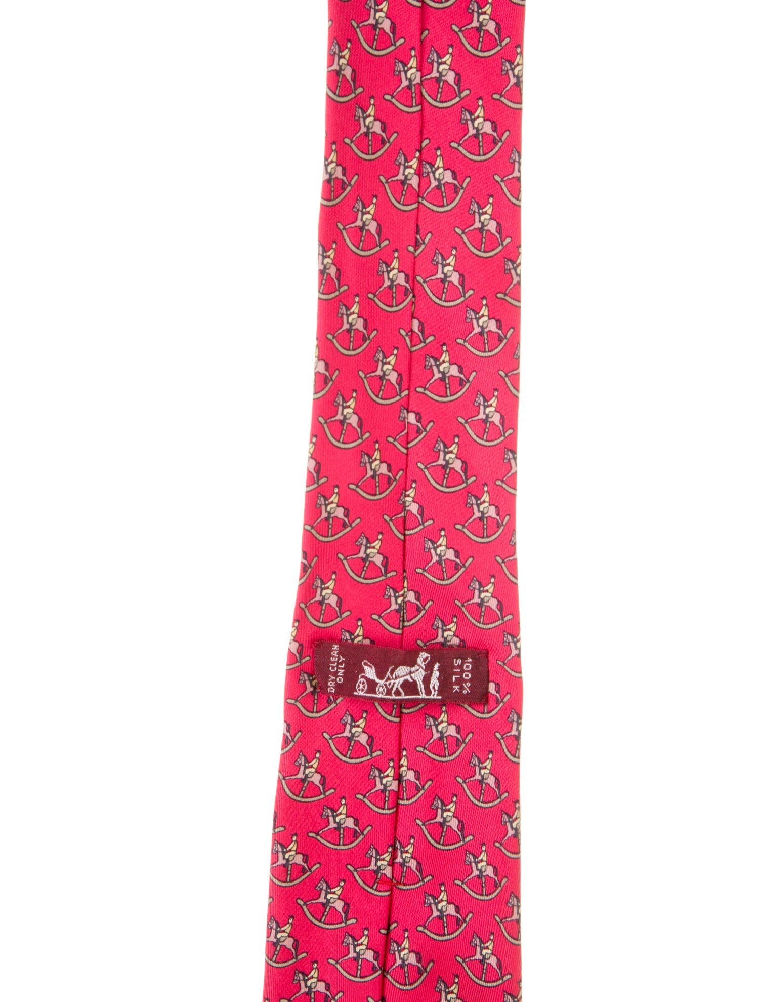 Hermès pattern silk tie