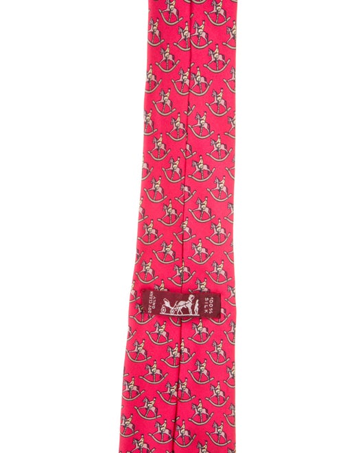 Hermès pattern silk tie