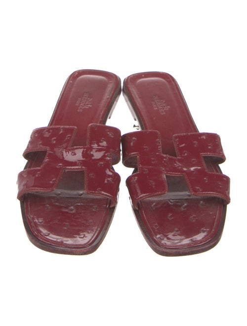 Hermès Oran Ostrich Slides