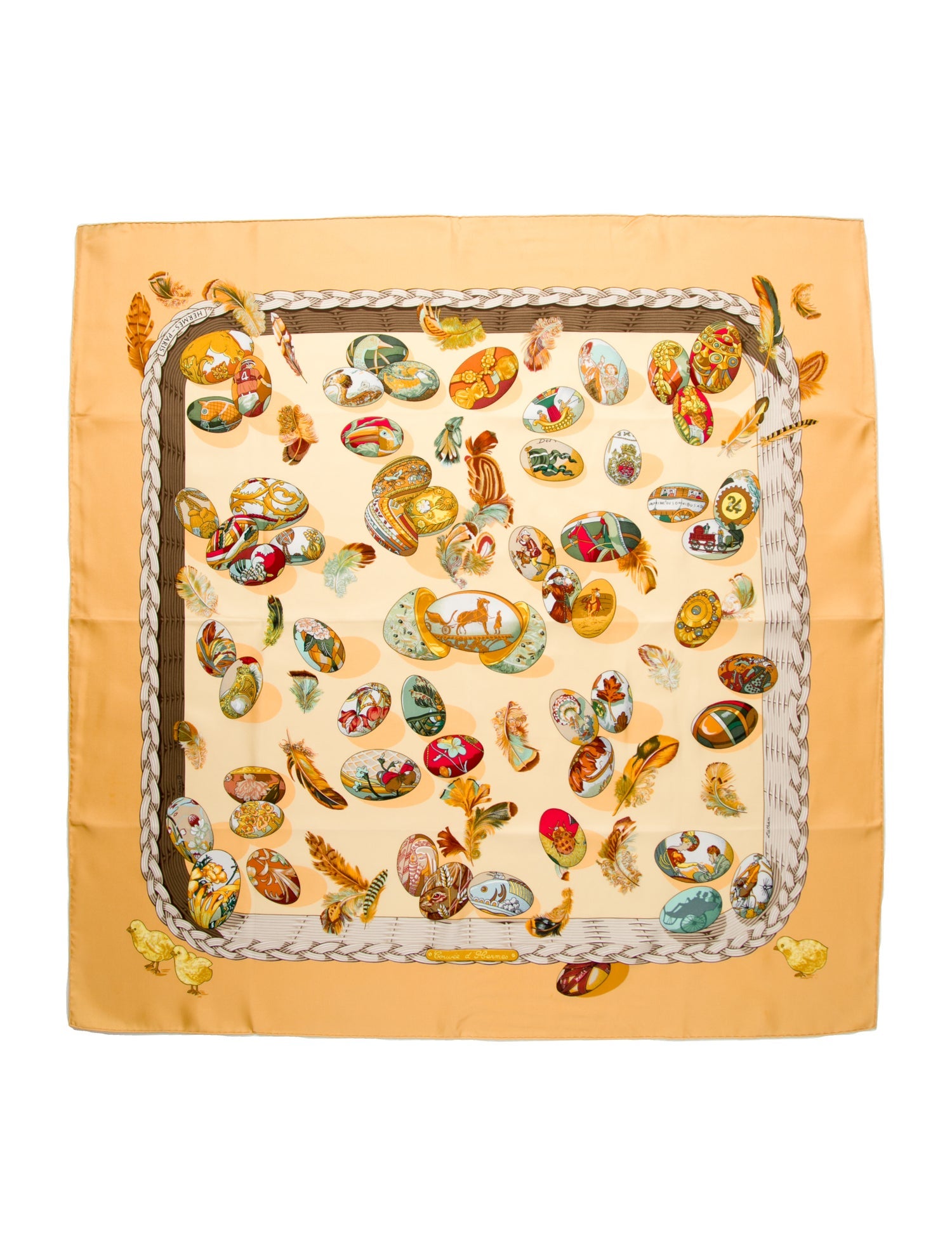Hermès Couvee d’Hermes Silk Scarf