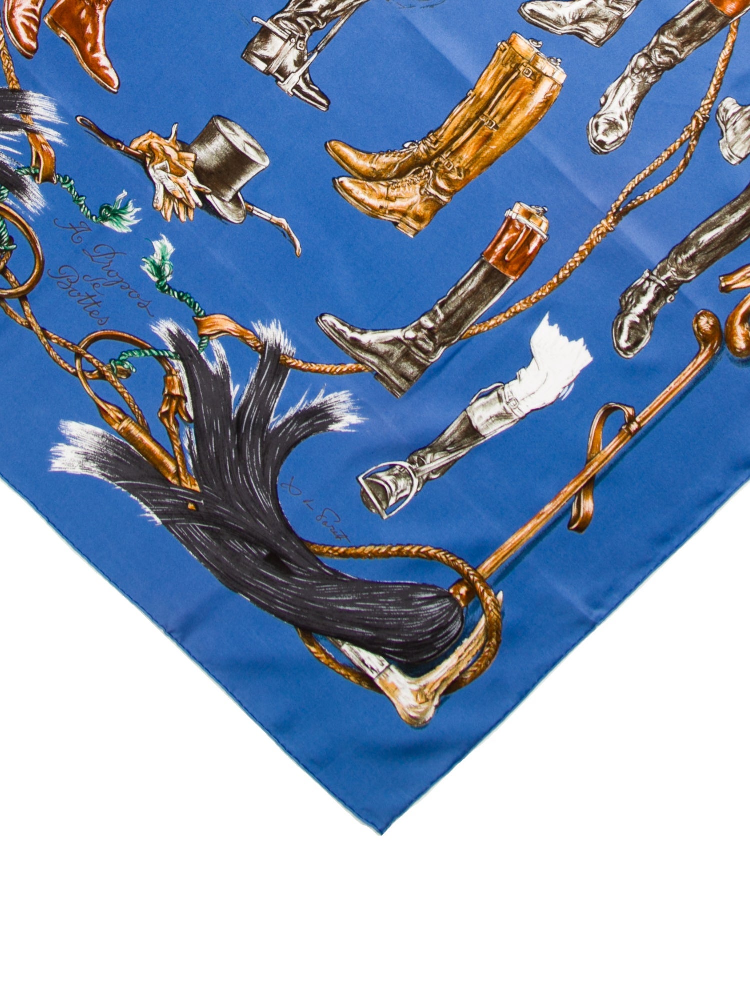 Hermès Propos de Bottes Silk Scarf