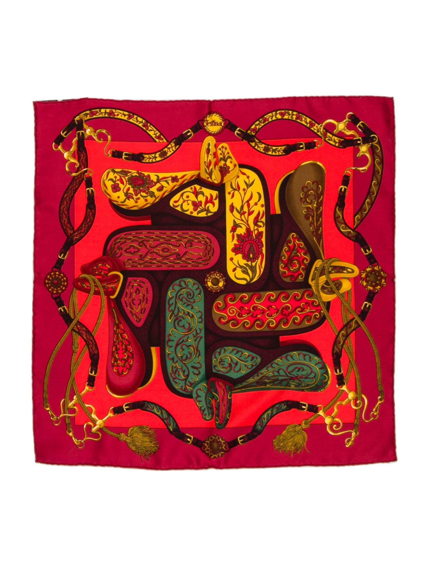 Hermès Pattern Print Pocket Square