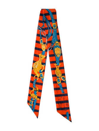 Hermès Brides de Gala Bayaderes Silk Twilly Scarf