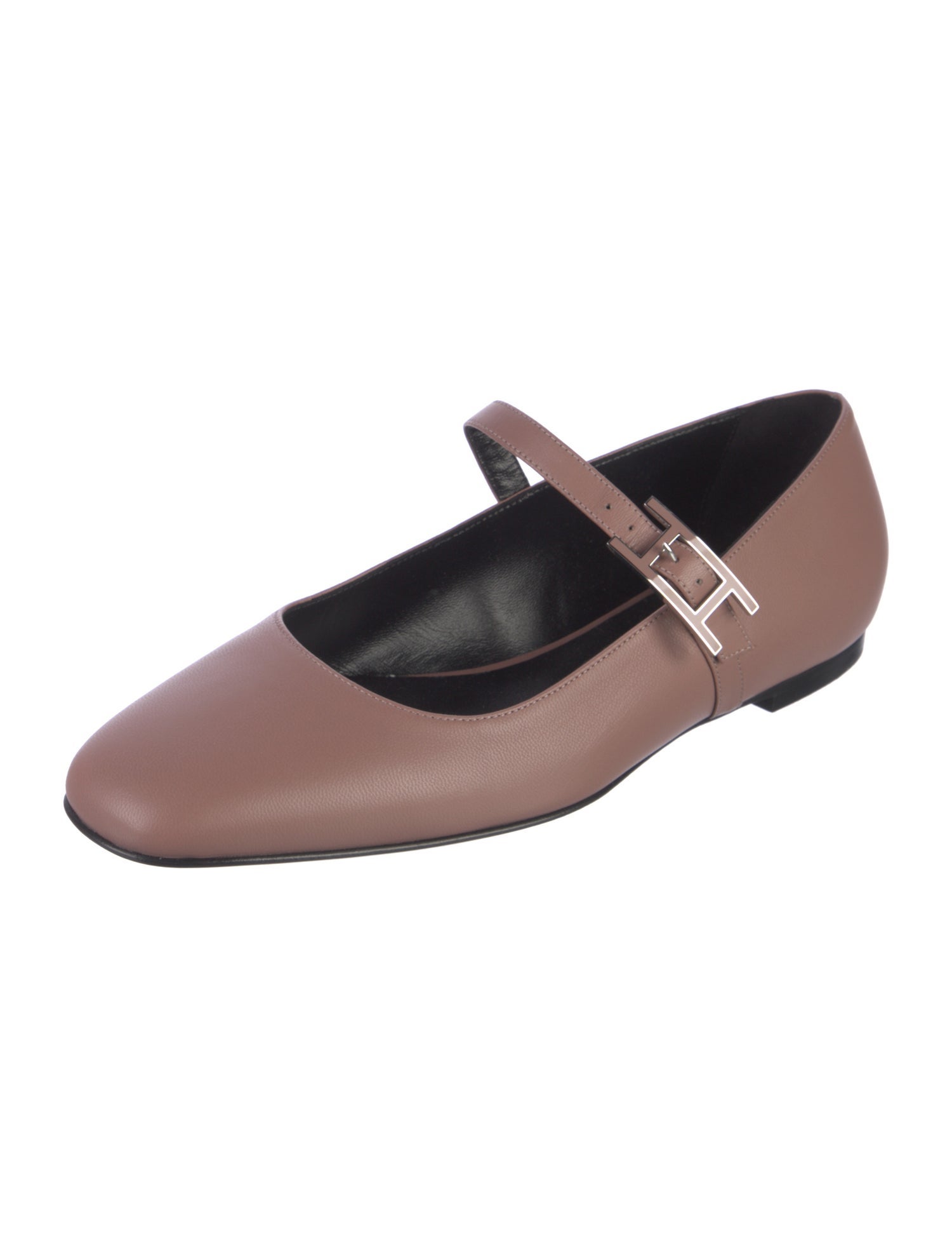 Hermès Jane Leather Mary Jane Flats