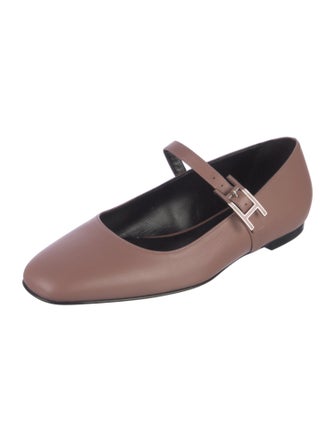 Hermès Jane Leather Mary Jane Flats