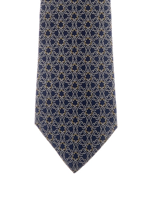 Hermès Patterned Silk Tie