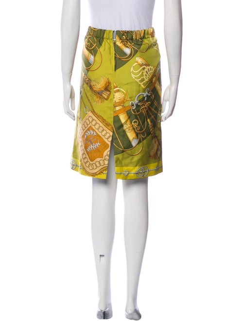 Hermès Silk Knee-Length Skirt