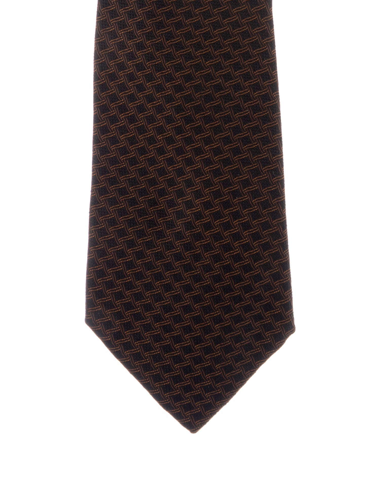 Hermès Patterned Silk Tie