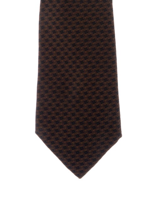 Hermès Patterned Silk Tie