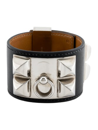 Hermès Leather Collier De Chien Wrap Bracelet