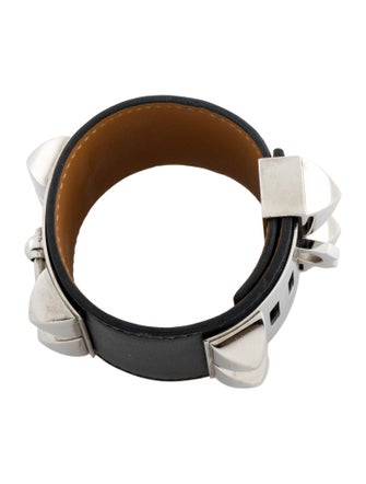 Hermès Leather Collier De Chien Wrap Bracelet