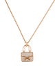 Hermès 18K Diamond Amulettes Constance Pendant Necklace