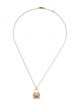Hermès 18K Diamond Amulettes Constance Pendant Necklace