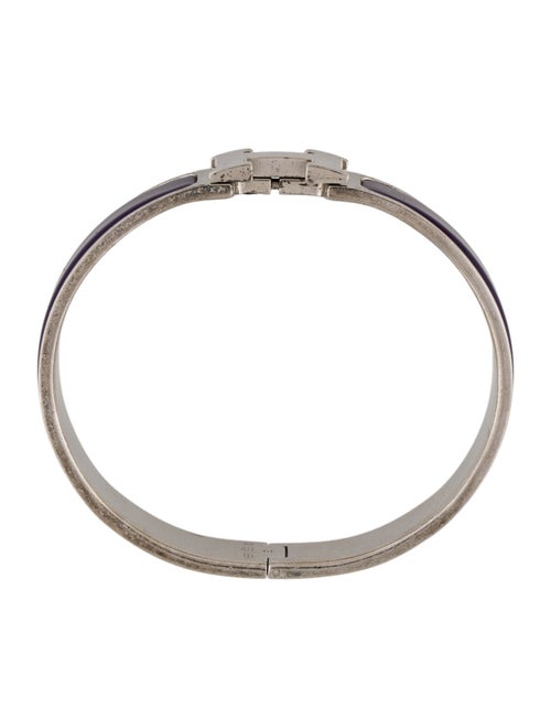 Hermès Vintage Enamel Clic H Bangle Bracelet