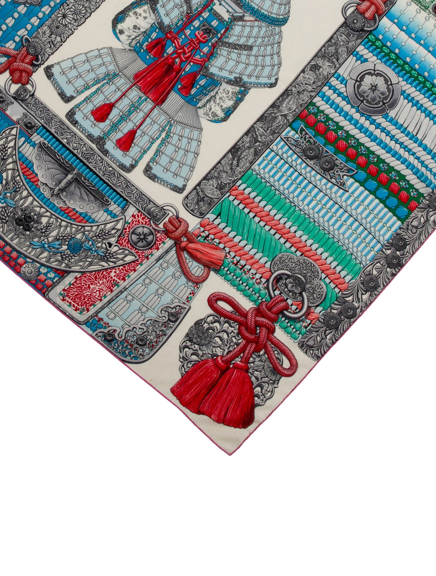 Hermès Parures de Samouraïs Cashmere Shawl