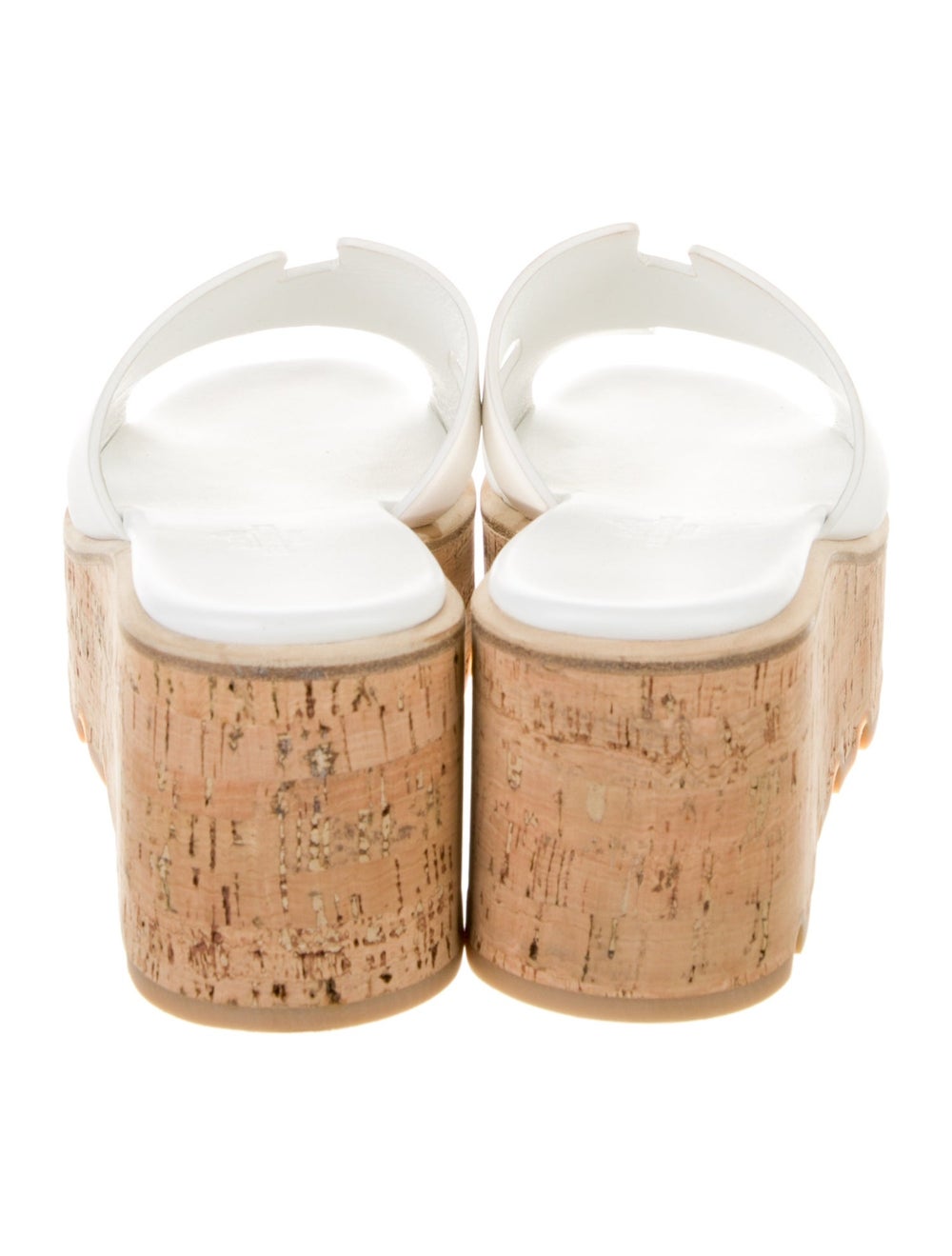 Hermès Eze 30 Slides Neutrals Leather H Logo Plat… - image 4