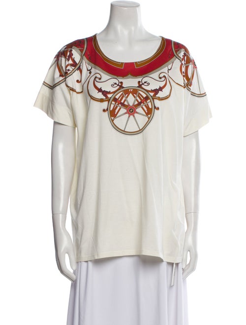 Hermès Scoop Neck Short Sleeve T-Shirt