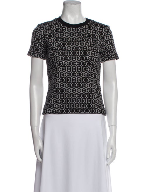 Hermès Printed Crew Neck Top