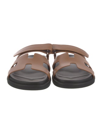 Hermès Chypre Leather Slides