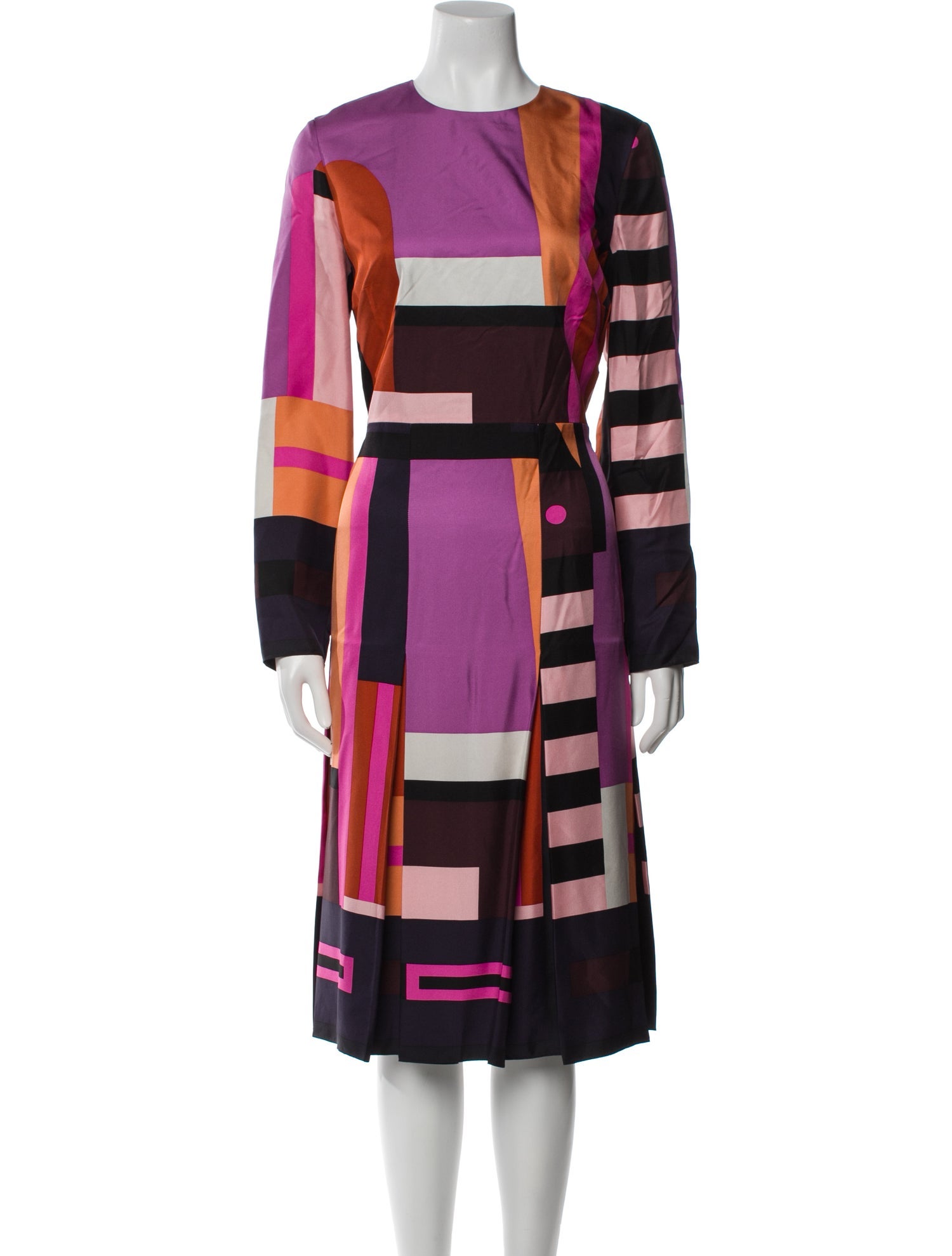 Hermès Silk Midi Length Dress