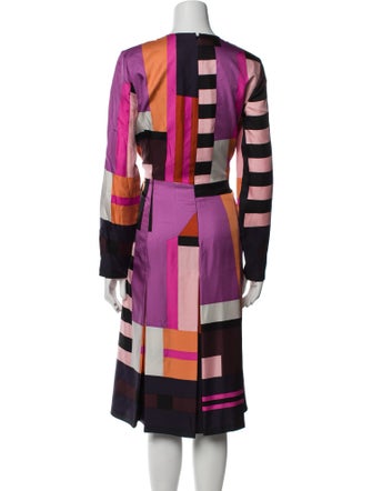 Hermès Silk Midi Length Dress