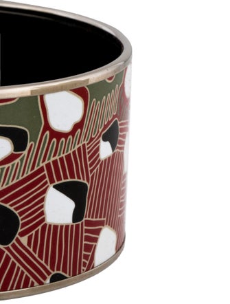 Hermès Enamel Extra Wide Bangle Bracelet