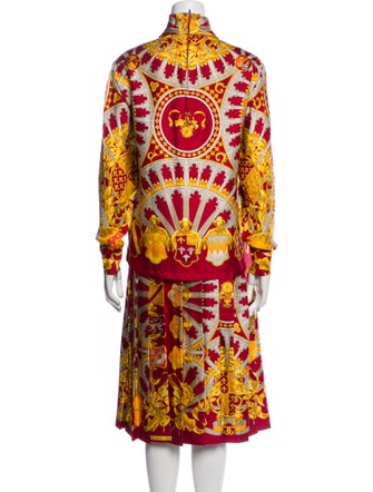 Hermès Silk Printed Skirt Set