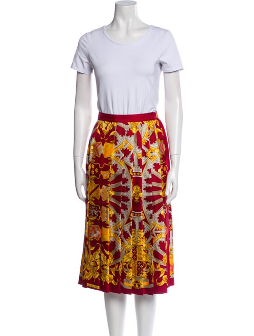 Hermès Silk Printed Skirt Set