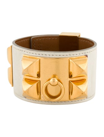 Hermès Leather Collier de Chien Wrap Bracelet