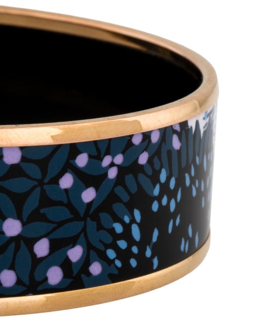 Hermès Enamel Wide Bangle Bracelet