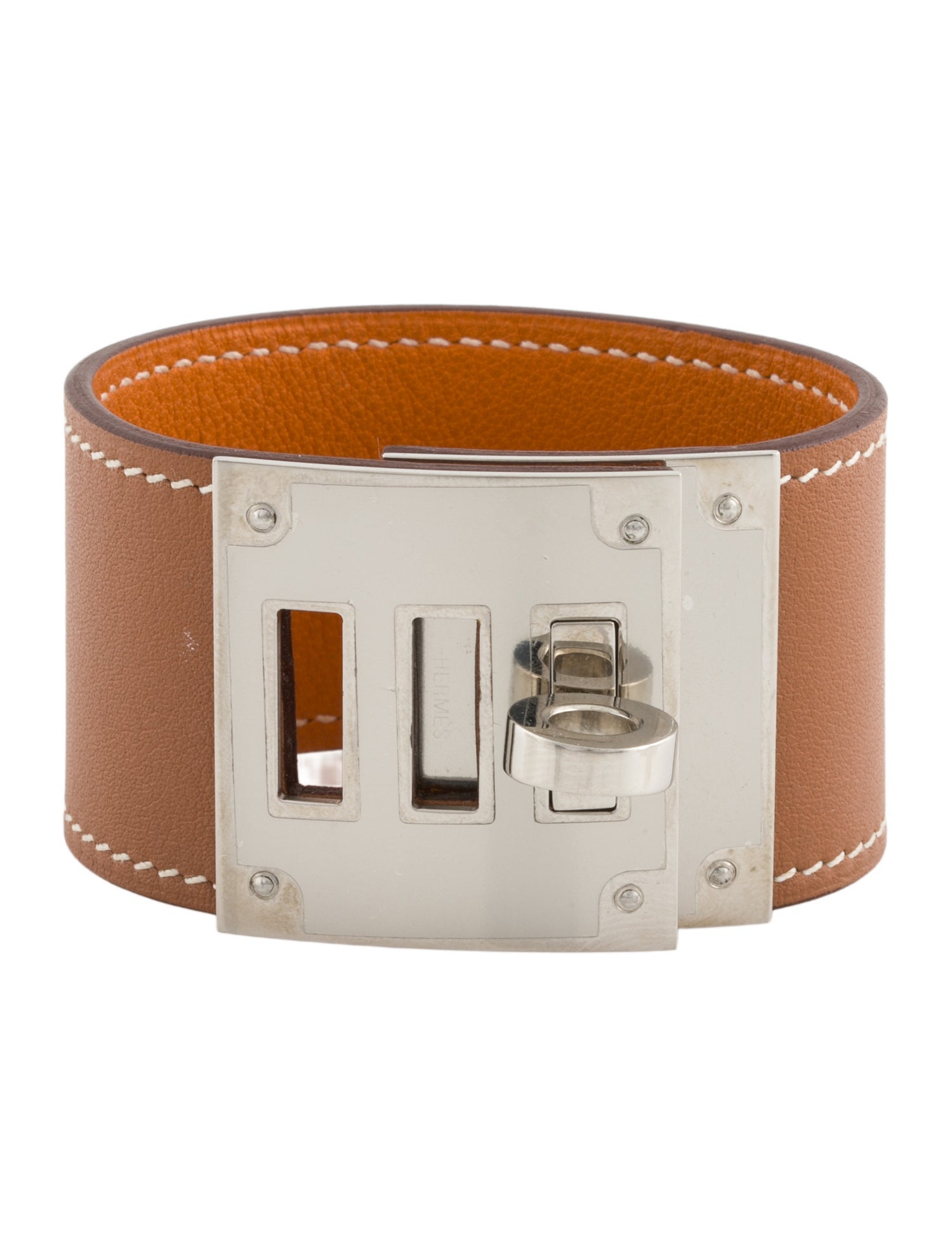 Hermès Leather Kelly Dog Wrap Bracelet