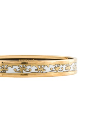 Hermès Narrow Balcons du Guadalquivir Enamel Bangle