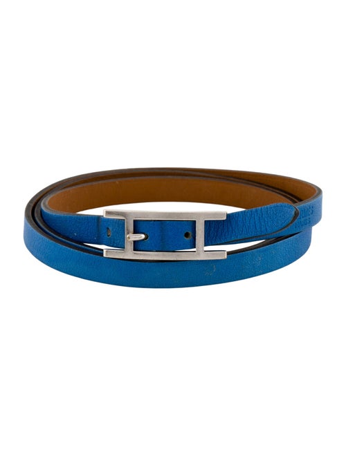 Hermès Leather Hapi 3MM Wrap Bracelet