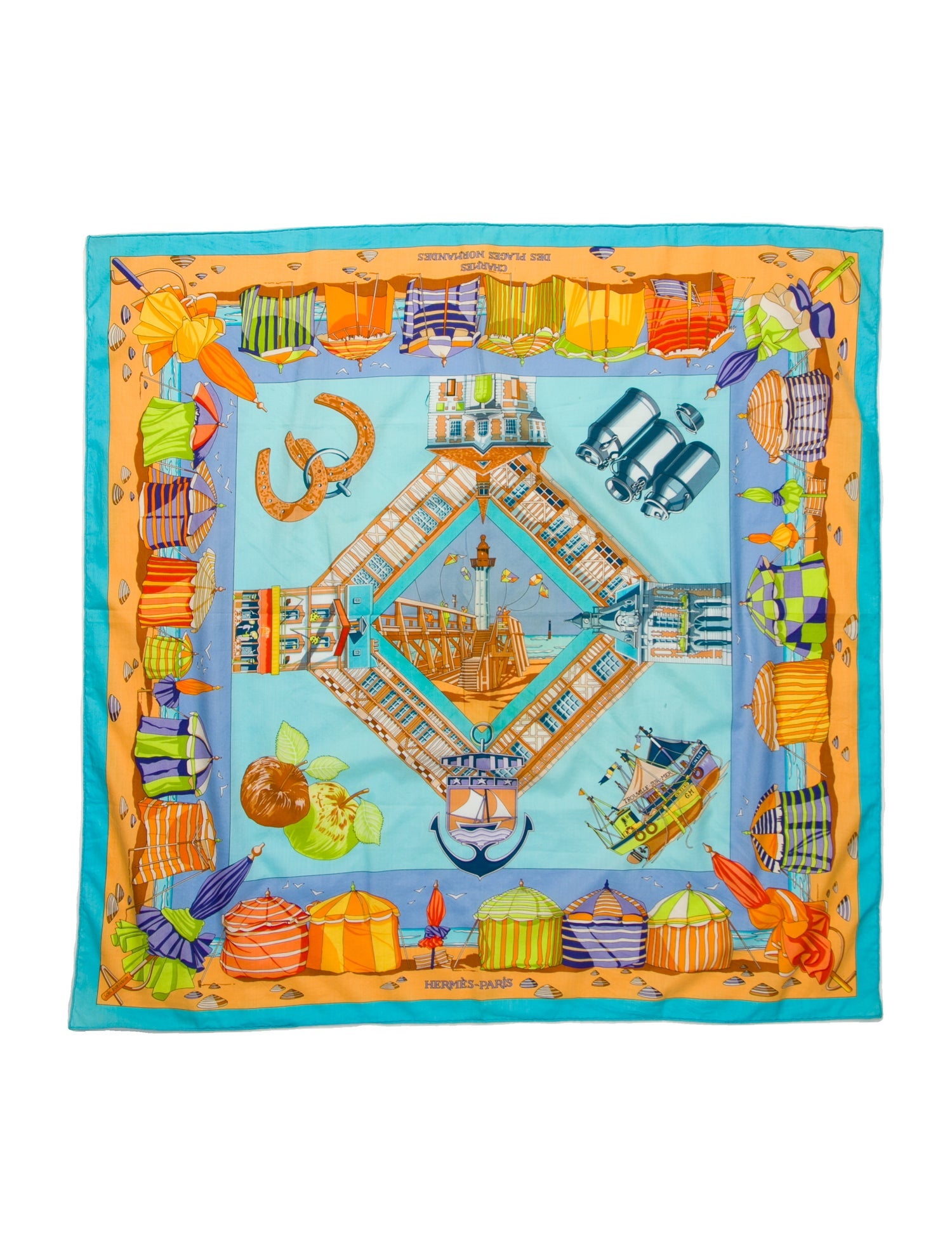 Hermès Charmes des Plages Twilly Scarf