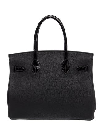 Hermès Togo & Shiny Niloticus Crocodile Birkin Touch 30