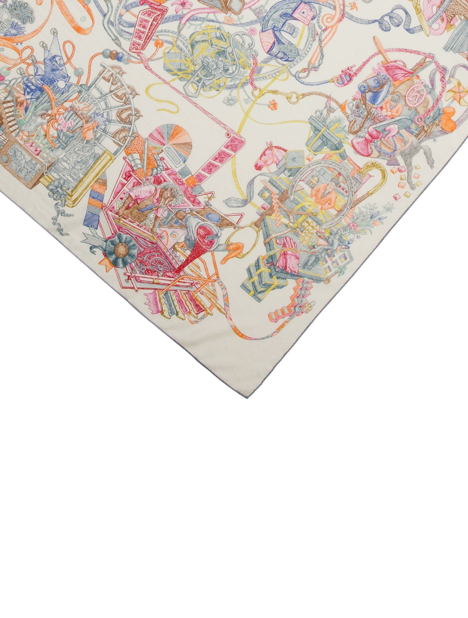 Hermès Le Monde d'Hermès Cashmere Silk Shawl w/ Tags