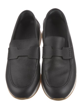 Hermès 2022 Leather Boat Shoes