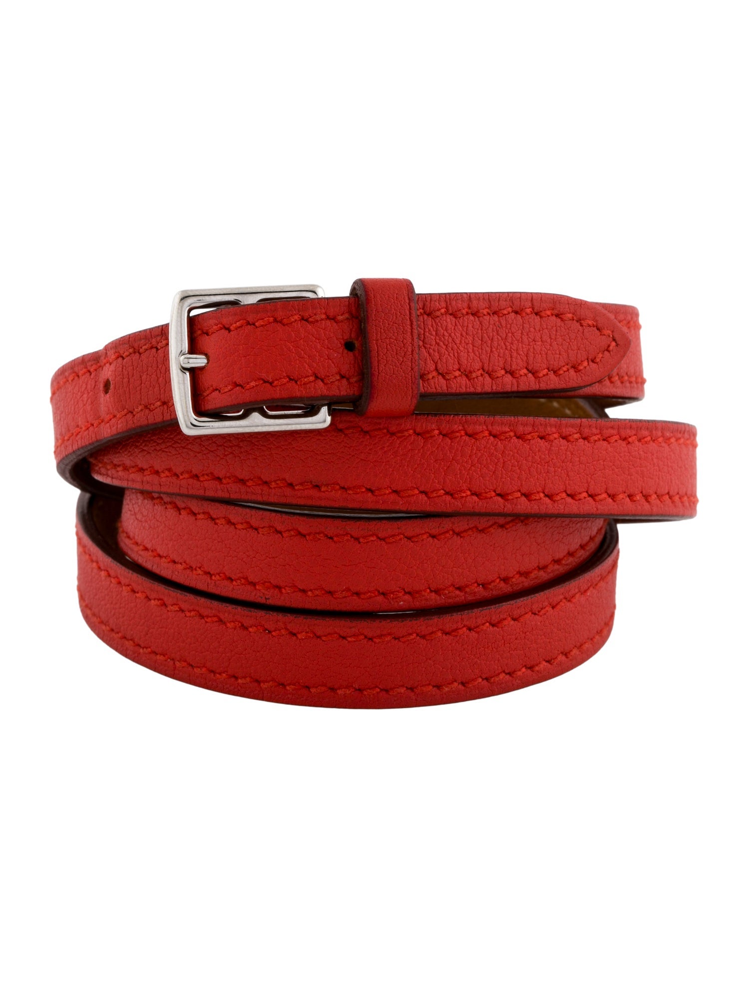 Hermès Leather Mini Etriviere 4 Tour Wrap Bracelet