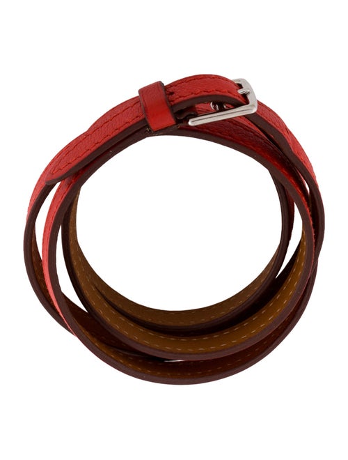 Hermès Leather Mini Etriviere 4 Tour Wrap Bracelet
