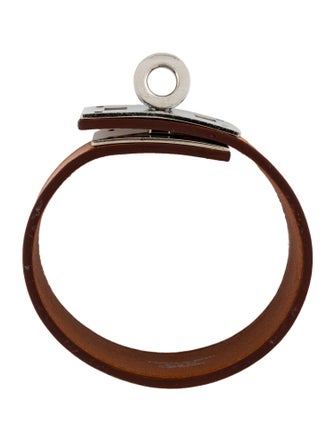 Hermès Leather Kelly Dog Wrap Bracelet