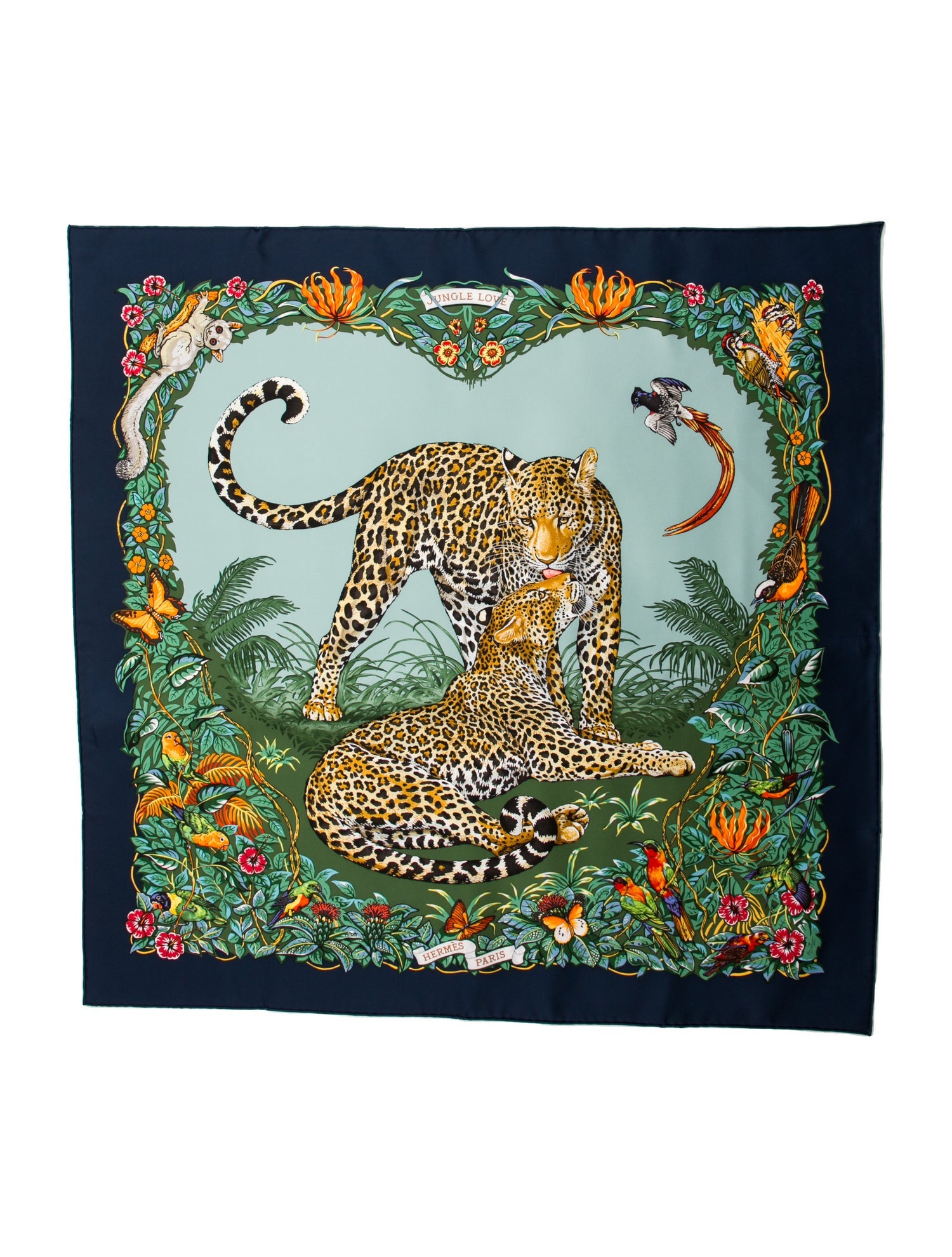 Hermès Jungle Love Silk Scarf