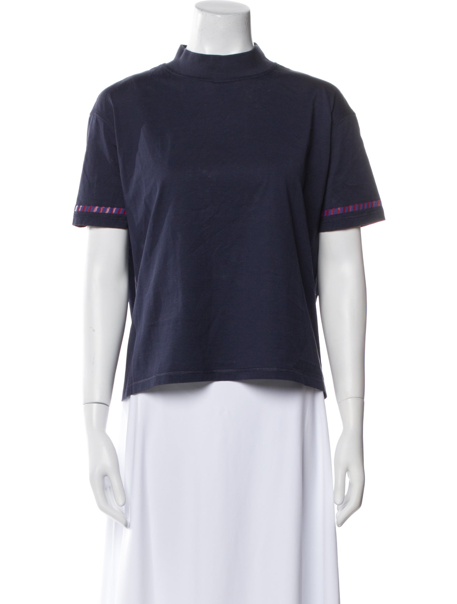 Hermès Mock Neck Short Sleeve T-Shirt