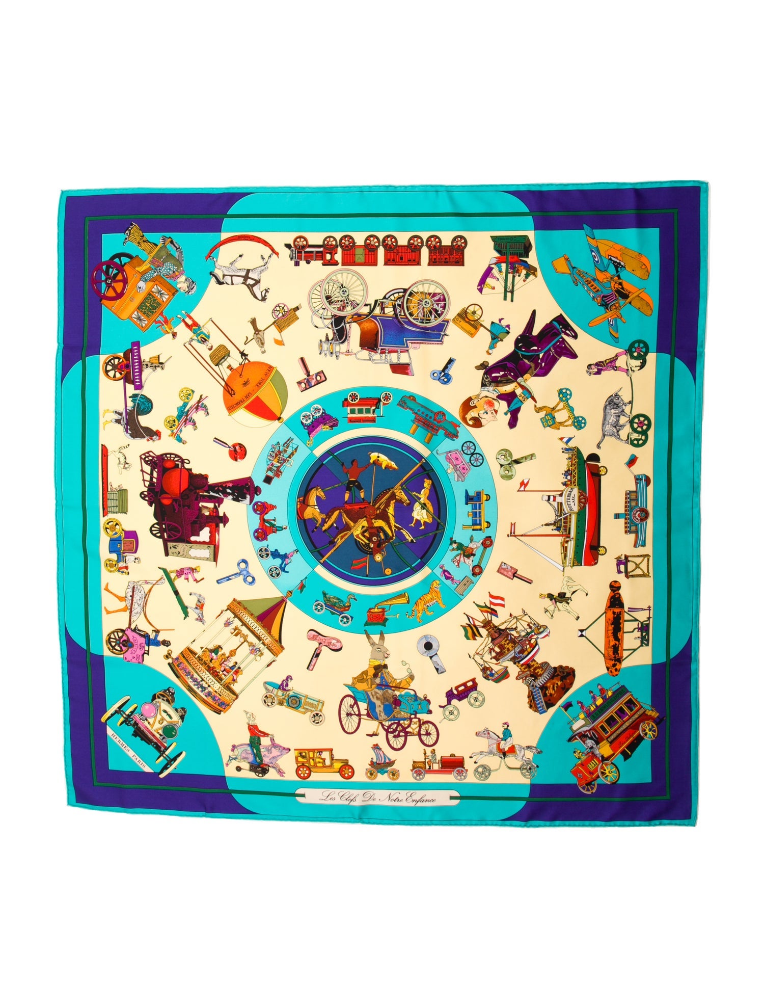 Hermès Les Clefs De Notre Enfance Silk Scarf