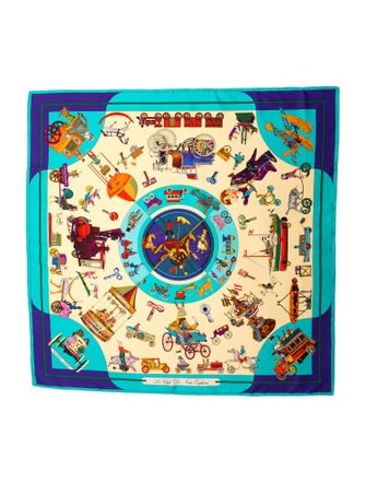 Hermès Les Clefs De Notre Enfance Silk Scarf