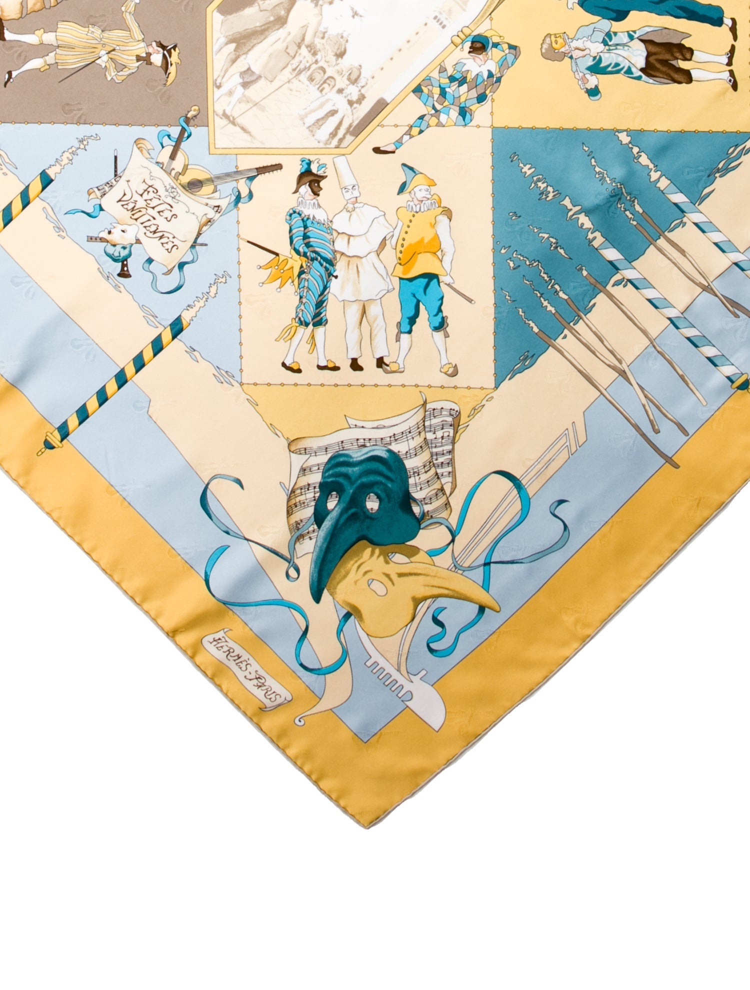 Hermès Fêtes Vénitiennes Silk Scarf